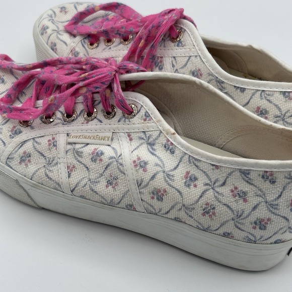 Love Shack Fancy x Superga Floral Sneakers Womens Size 10 Sz 41 - Picture 3 of 10